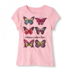T-shirt BUTTERFLY PLACE 1989 USA