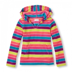 Bunda STRIPED MICROFLEECE