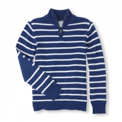 Sveter HALF ZIP STRIPED