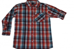 Košeľa PLAID a Tričko CREW NECK