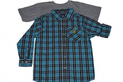 Košeľa PLAID a Tričko CREW NECK