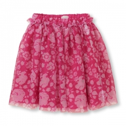 Skirt FLORAL MESH PLACE 1989 USA